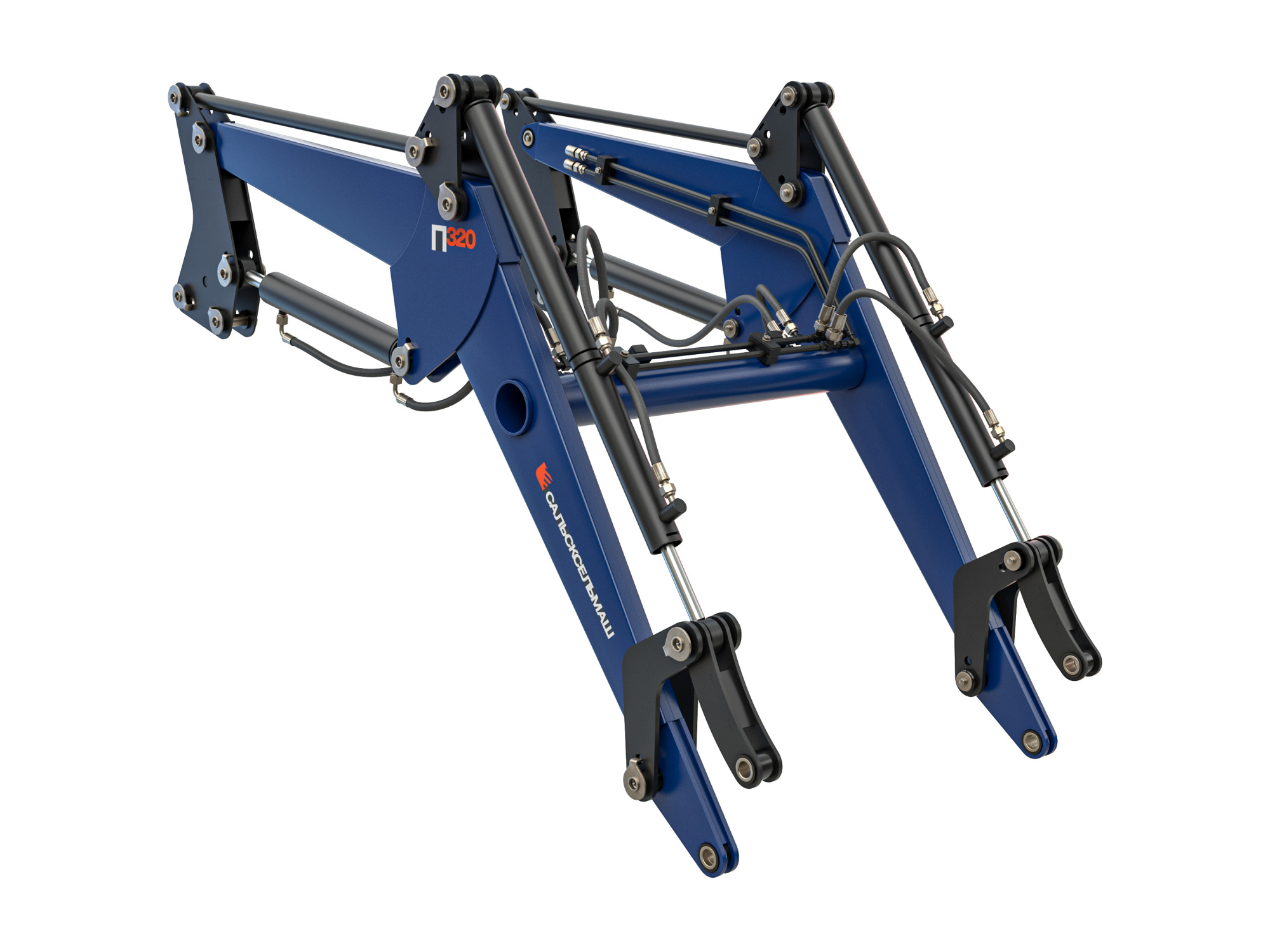 Фронтальный погрузчик (КУН) П320-0-Л2 для трактора LOVOL 244 Фронтальный погрузчик (КУН) П320-0-Л2 для трактора LOVOL 244